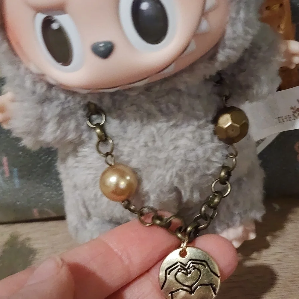 Labubu Fearless Pendant Necklace